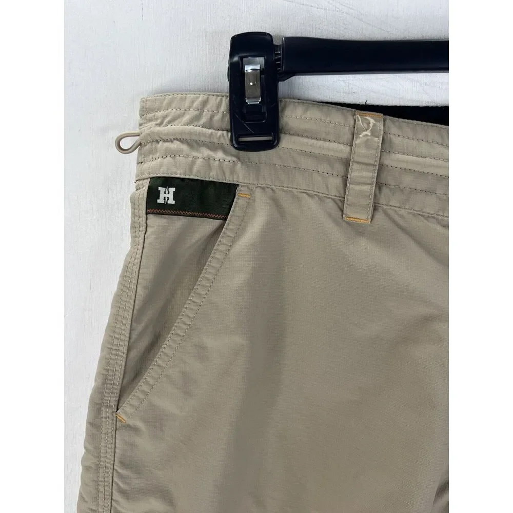 Howler Brothers Horizon Hybrid Shorts Men's 30‎ Tan Brown Cargo Ripstop Nylon